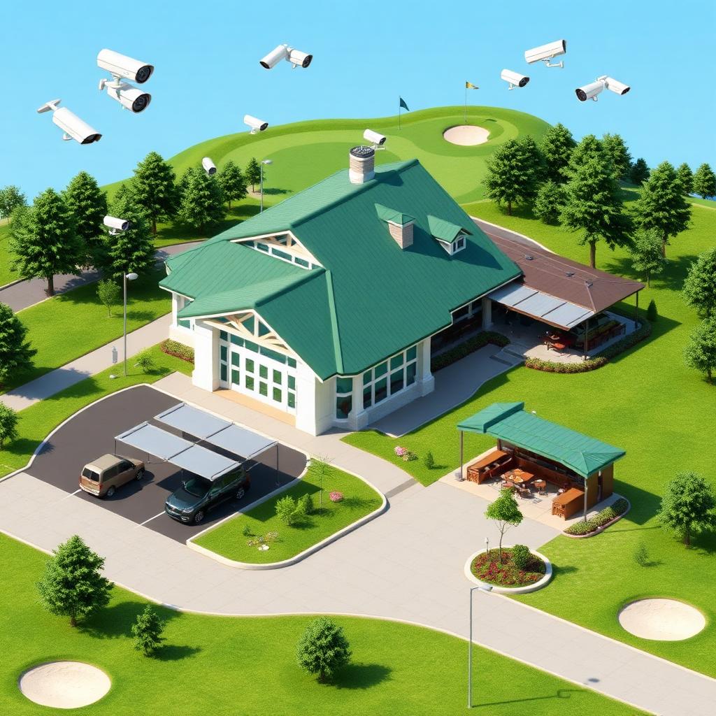 Unicorn IT Group 95 Meraki Cameras Secure an Exclusive Golf Course illustration
