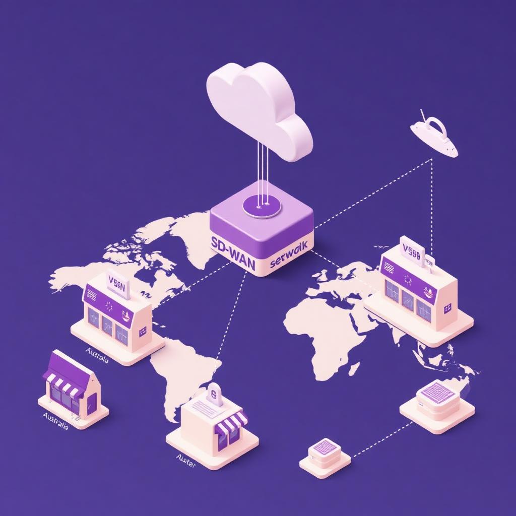 Unicorn IT Group 114-Site International SD-WAN for a Major Retail Provider illustration