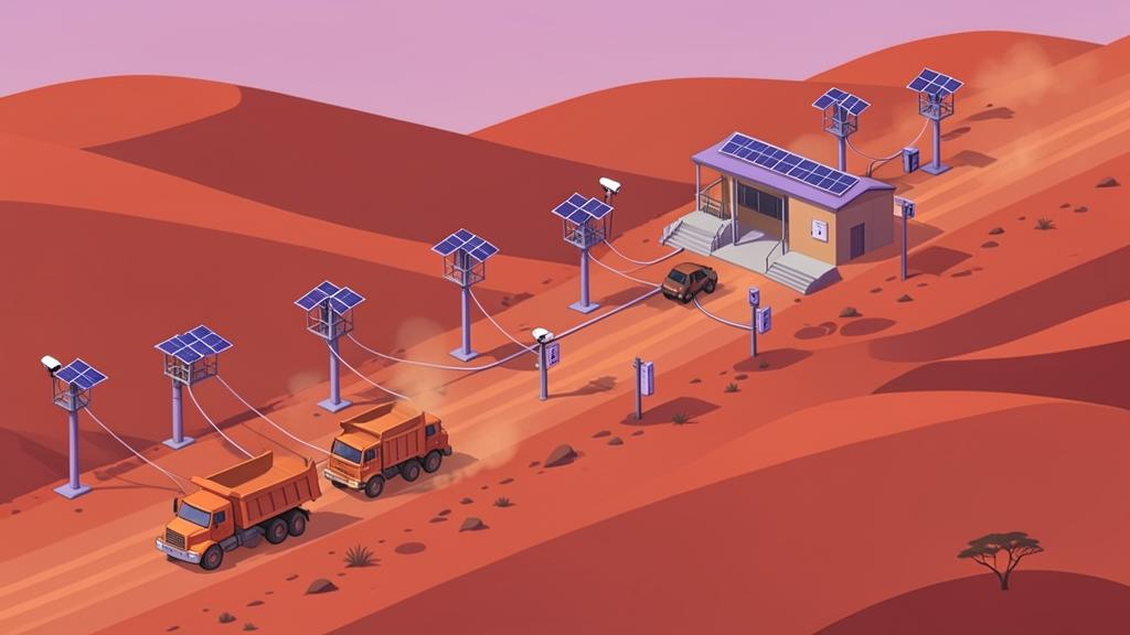 Unicorn IT Group 30 km Haul Road CCTV and Fibre Network for a Mine Site illustration