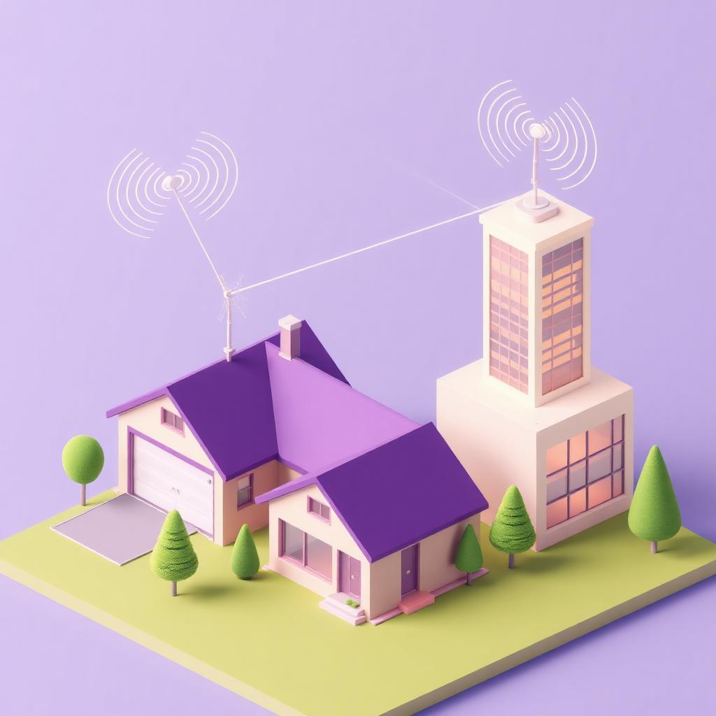 Point-to-Point Wireless Link from Manager's Home to Office