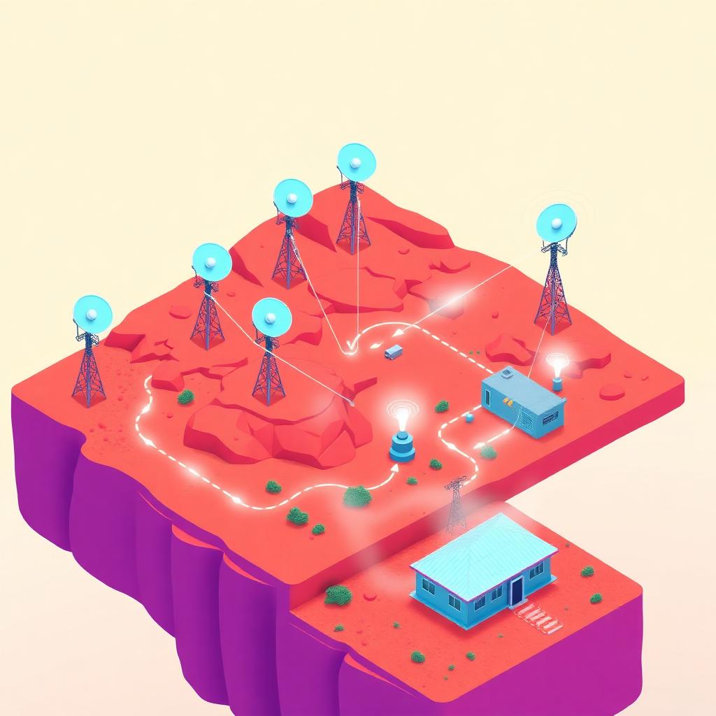 Unicorn IT Group 6-Hop Solar Microwave Network Delivers 100 Mbps Fibre to Remote Mine Site illustration