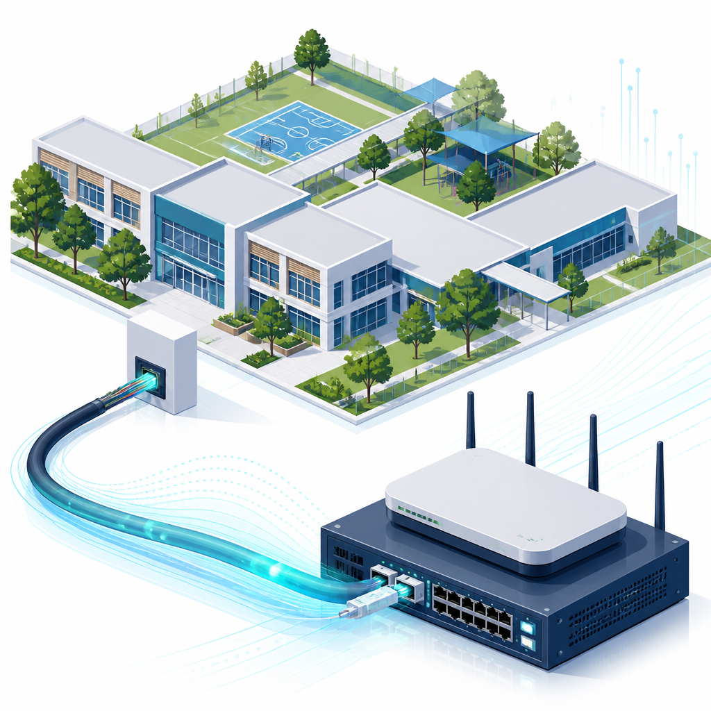 Unicorn IT Group School Saves $2,000/Month by Switching to Swoop 1 Gbps Enterprise Ethernet NBN illustration