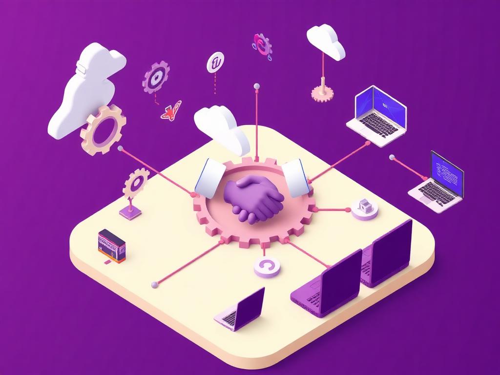 Technology partner ecosystem illustration