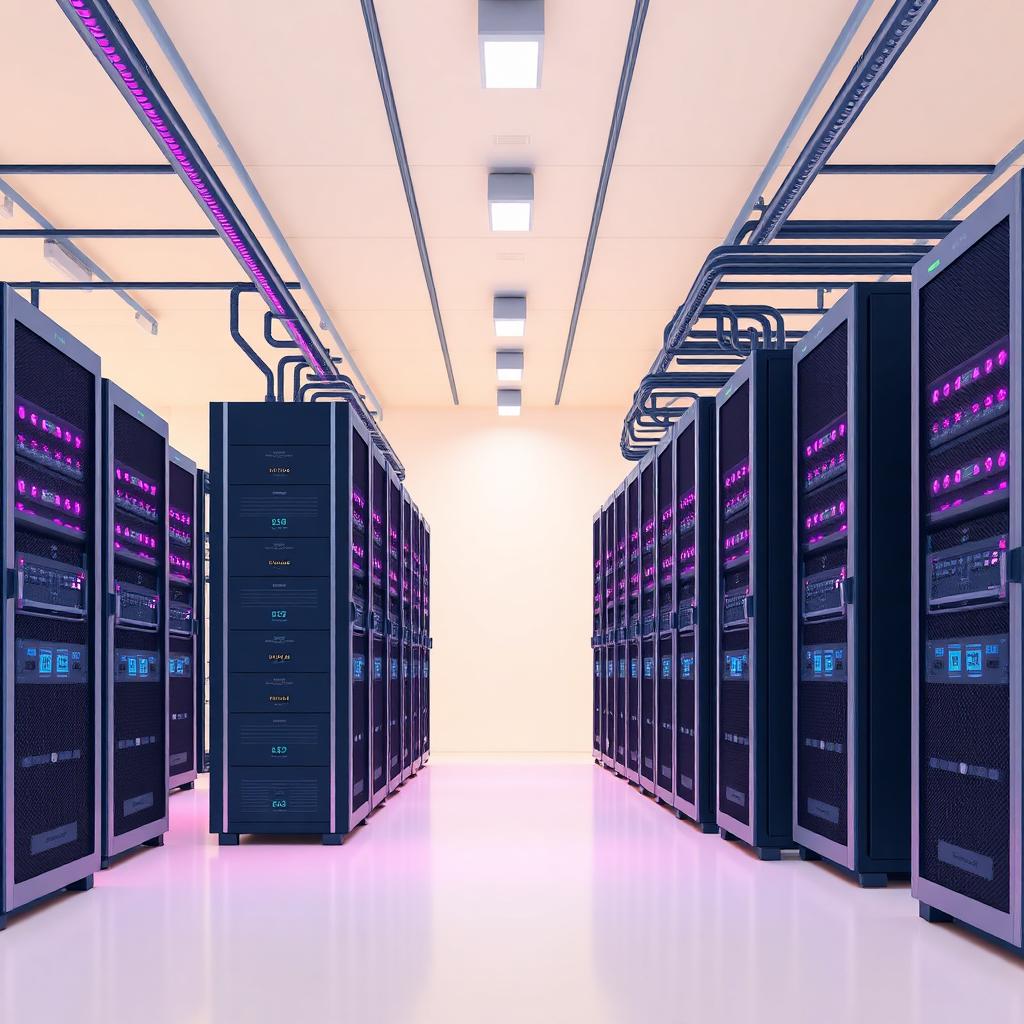 NEXTDC data centre server room with managed racks